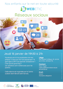 Affiche Réseaux Sociaux